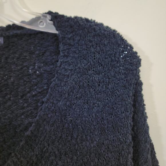 Social Standard by Sanctuary open knit v-neck button front cardigan woman's sz L - Picture 9 of 10